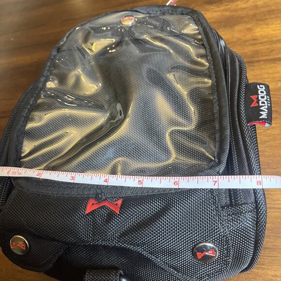 Coleman MadDog Motorcycle Gear Magnetic Tank Bag All Weather Heavy Duty 10x8x3 - Picture 10 of 11